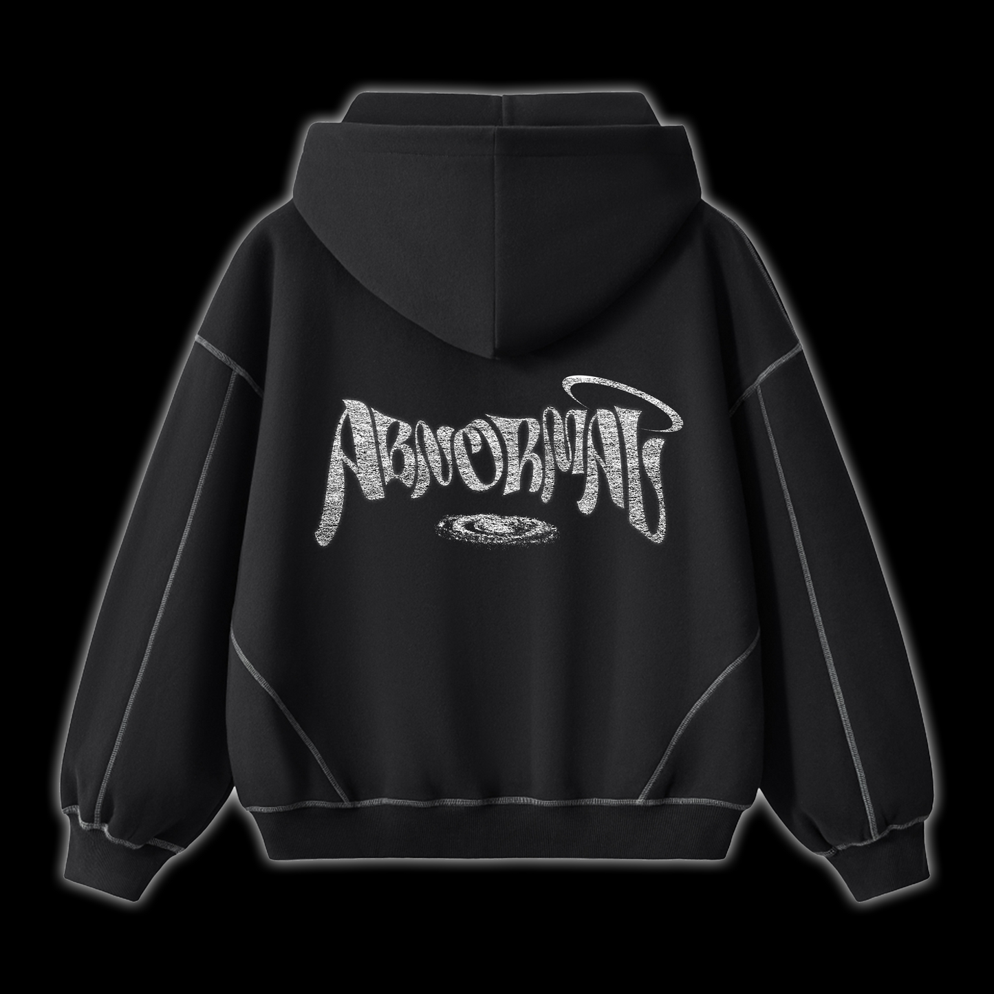 Abnormal Hoodie - Black Contrast Stitch