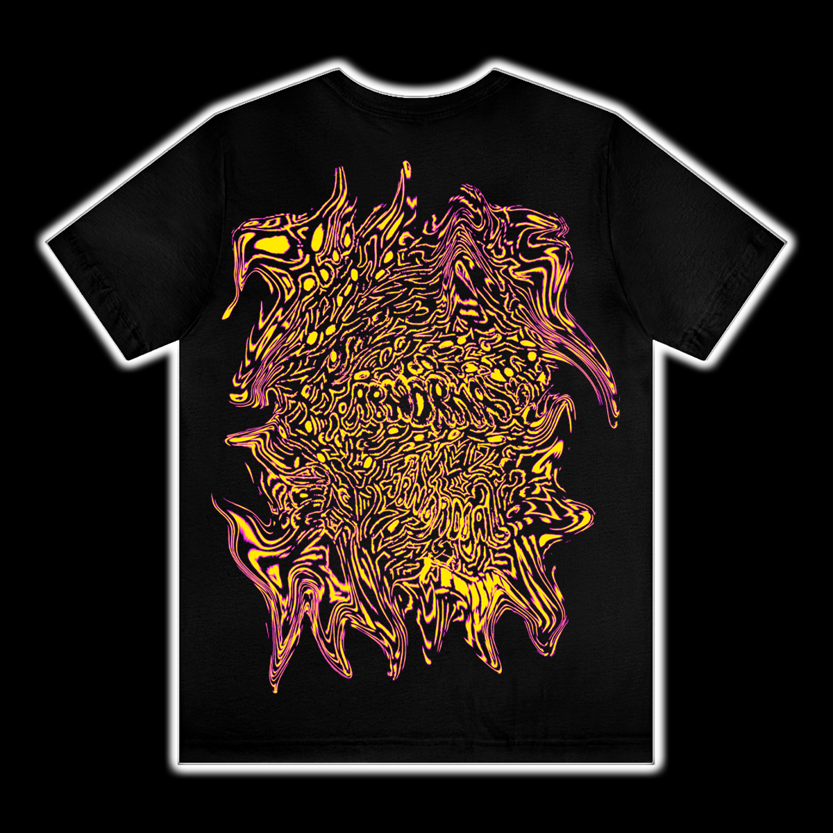 aNEW - Black + Orange Abnormal Tee No1