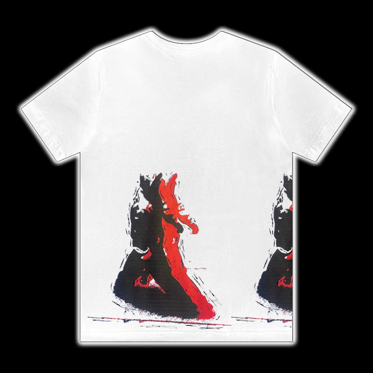 aNEW - White + Red Abnormal Tee No1