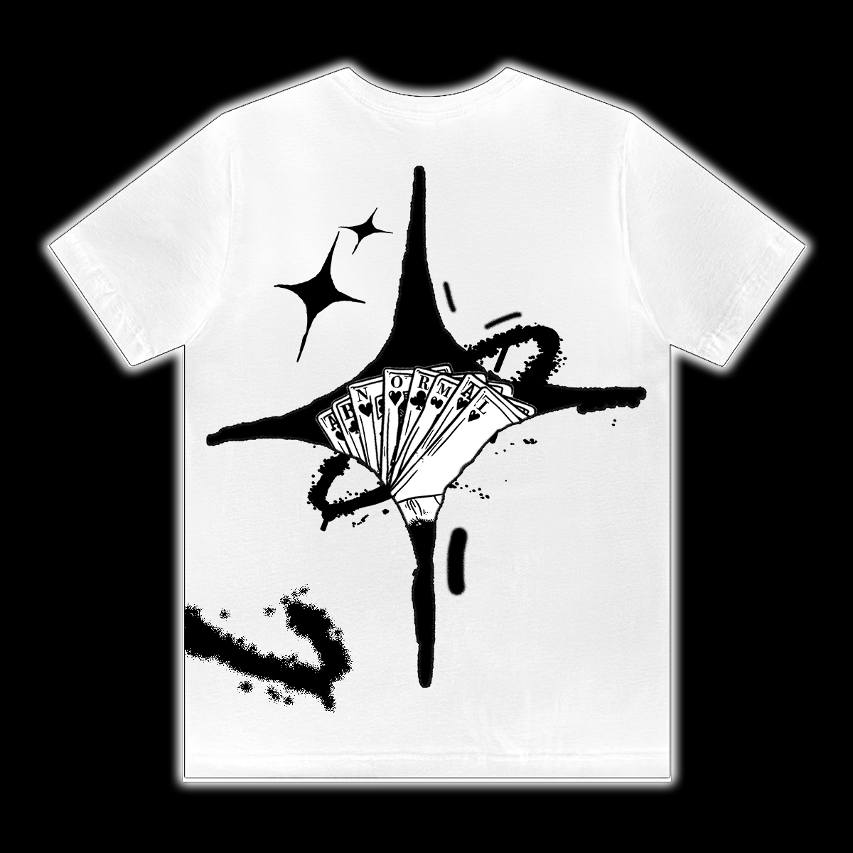 White + Black Abnormal Tee No1