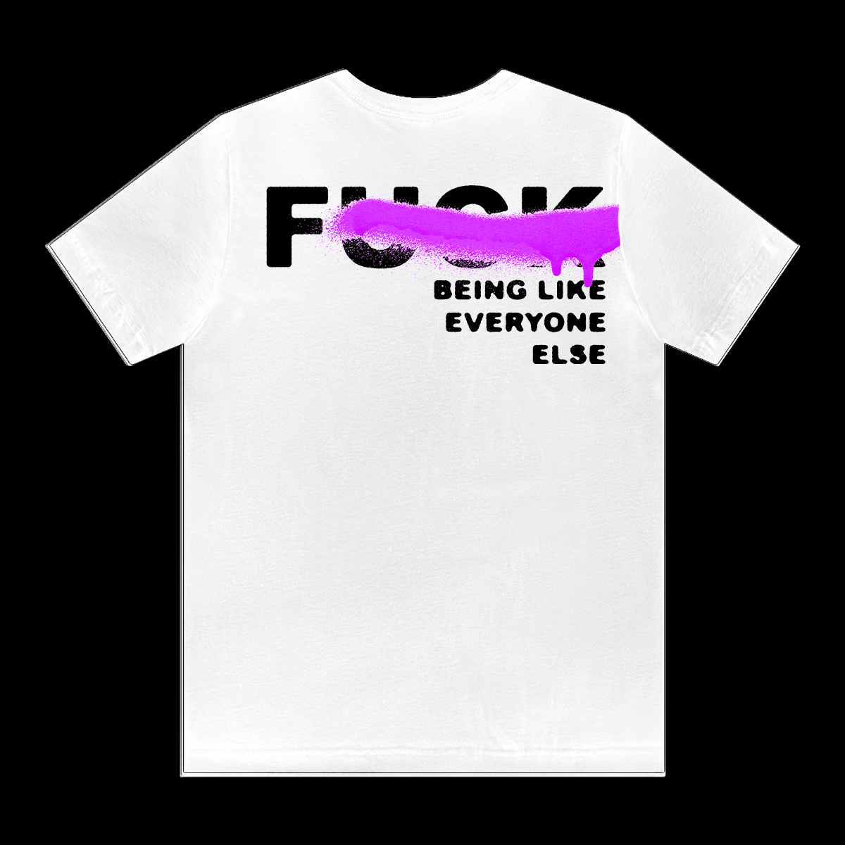 White + Pink Abnormal Tee No2